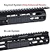 Aecktech M-Lok Enhanced Picatinny Rail Panels and Directional M-LOK Hand Stop and M-LOK Standard QD Sling Swivel Adaptor kit Fits M-LOK Systems-14 Pieces
