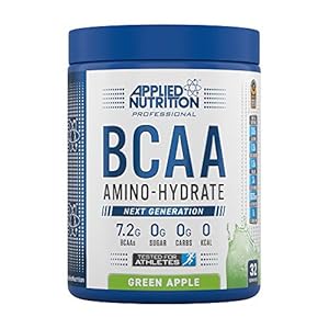 Applied-Nutrition-BCAA-Powder-Branched-Chain-Amino-Acids-Supplement-with-Vitamin-B6-Replenish-Electrolytes-Amino-Hydrate-Intra-Workout-and-Recovery-Powdered-Energy-Drink-450g-Green-Apple Applied Nutrition BCAA Powder - Branched Chain Amino Acids BCAAs Supplement, Amino Hydrate Intra Workout & Recovery…