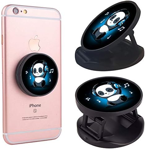 New Version Finger Phone Holder Cute Music Panda Collapsible Grip Expanding Pop Stand for Smartphone and Tablets