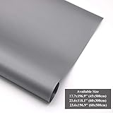 Hersvin Shelf Liners, 23.6x196.9 Inch EVA Non-Slip Drawer Mats Non-Adhesive Cupboard Pad Kitchen Cabinet Lining Fridge Cushion for Home Office (Gray/Diamond, 60x500cm)