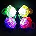 60 Pieces LED Light Up Toys Glow in the Dark Party Supplies for Kids, Party Favors Set Includes 40 LED Finger Lights, 12 LED Flashing Bumpy Rings , 4 Flashing Slotted Shades Glasses, 4 LED Glow Rings