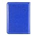 Passport Holder Travel Cover Case - HOTCOOL Leather RFID Blocking Wallet For Passport, Blue