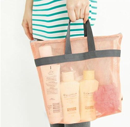 S&amp;M Carry Mesh Handy Pouch Kids Toy Bag Beach Travel Bath Bag Organizer