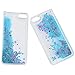 Yoption Transparent Plastic 3D Glitter Quicksand and Star Liquid Case for Apple iPhone 5 5S SE