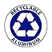 Reynolds Kitchens Aluminum Pans with Lids, Blue, 8x8 Inch, 3 Count