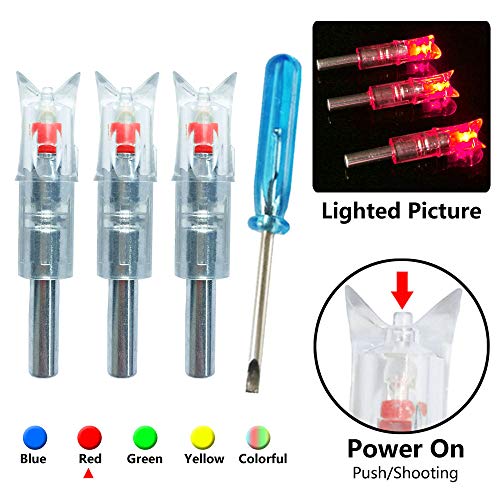 XLZKJ Lighted Nocks for Crossbow Led Illuminated Archery Nocks for