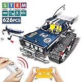DAYE Remote Control Building Blocks Car Set RC Tracked Racer Building Blocks Kits High Speed Cars, Learning, STEM Toys for Kids Age 6, 8, 9, 12 and 14 Year Old Best Educational Building Blocks (Blue)