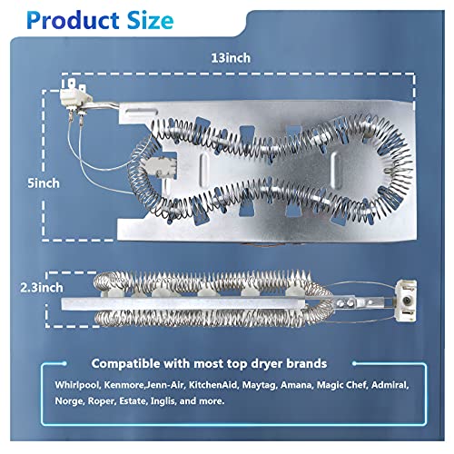 3387747 Dryer Heating Element & 279816 Thermostat Kit & 279973 3392519