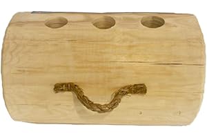 Timbertote TripleTorch One Log Campfire Fireplace Camping Cooking Camp Fire Wood Log with 3 Chimneys and Fire Start Stick