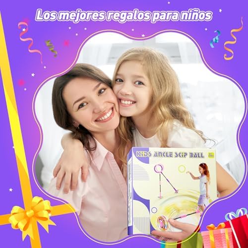 Bola de Salto de Tobillo Recargable con Luz y Contador para Niñas 6-11 Años