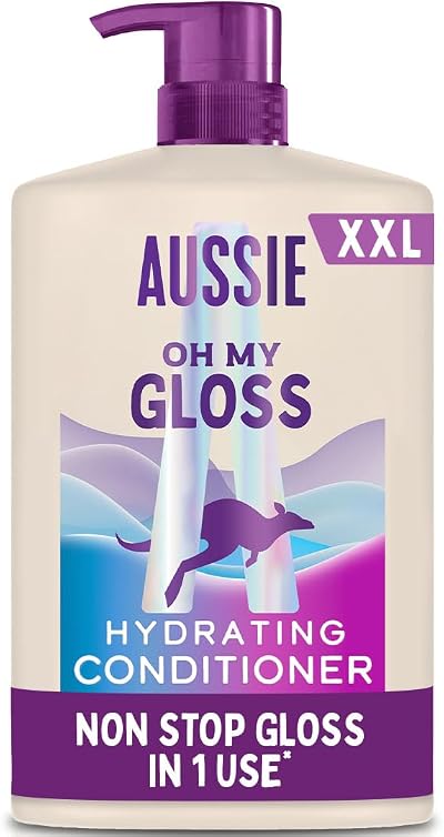 Aussie Oh My Gloss Hydrating Conditioner 1L XXL Pump Vegan Cruelty Free