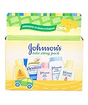 Johnson & Johnson Baby Take Along Travel Pack (Baby powder, Wash, Shampoo, Lotion, Desitin)