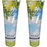 Bath and Body Works Gift Set of of 2 - 8 oz Body Cream - (Beautiful Day), Multicolor