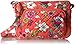 Vera Bradley Women's Cotton Little Hipster Crossbody Purse With RFID Protection, Coral Floral, One Size