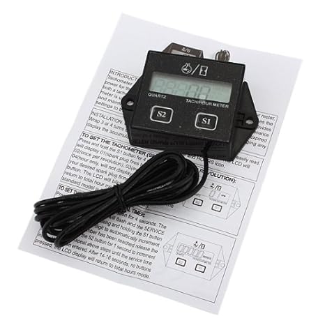 ELEGIANT Digitaler Motorrad Motorcycle Kilometerzähler Tachometer Drehzahlmesser ATV