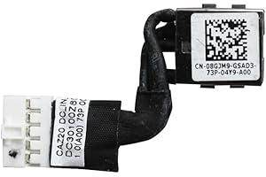 GinTai CAZ20 DC-in Power Jack with Cable Socket Plug Charging Port Replacement for Dell Latitude 7480 E7480 7490 7491 E7490 E7491 8GJM9 08GJM9 DC30100Z400/7280 7290 7380(S)