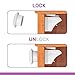 MAGNETIC LOCKS FOR CABINETS & DRAWERS - 4 LOCKS, 1 KEY + BONUS TAPE – CHILD SAFETY - EASY INSTALLATION: NO TOOLS