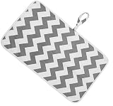 nuoshen Nappy Changing Mat Foldable Diaper Pad Waterproof Gray Waves 60x35 cm view 2