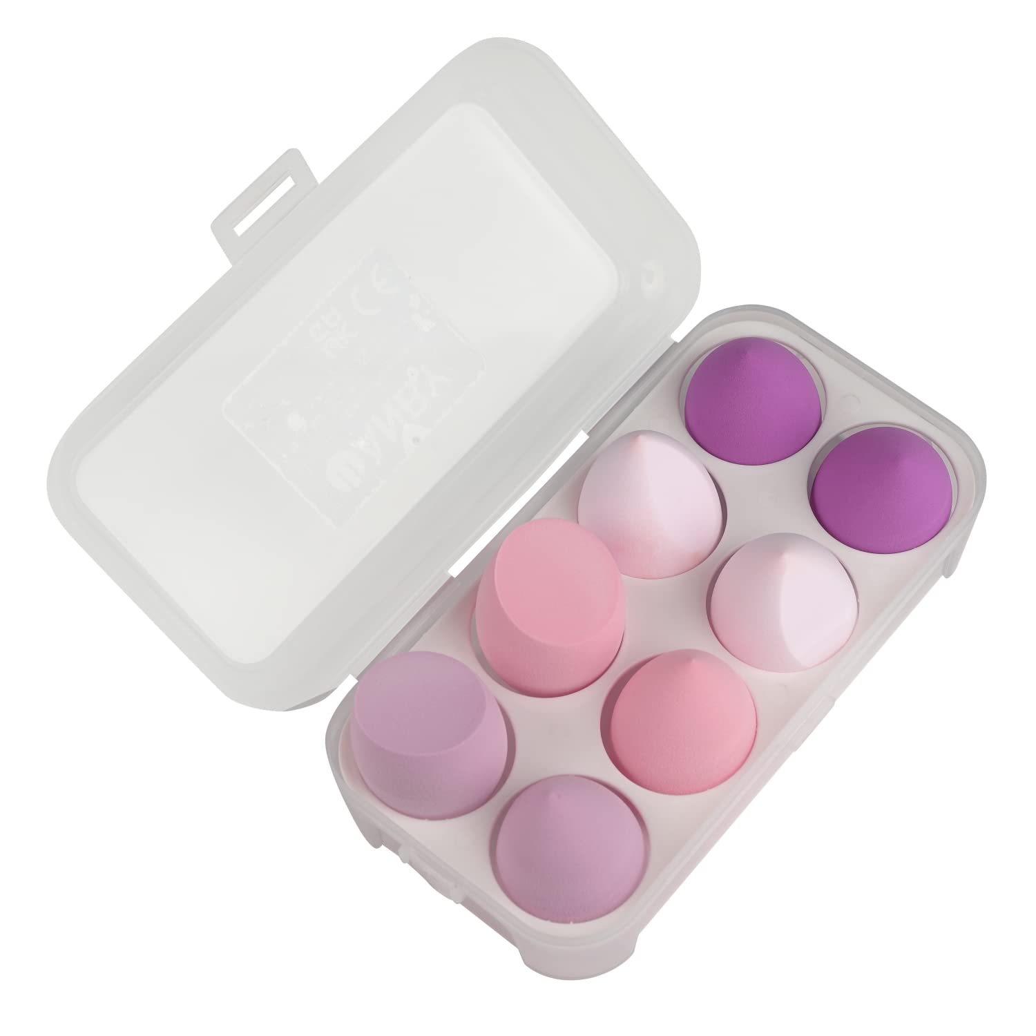 WANBY Makeup Sponges Blender Sponges Set Latex Free Makeup Blenders for Foundation Concealer Liquid Cream and Powder (8Pcs)