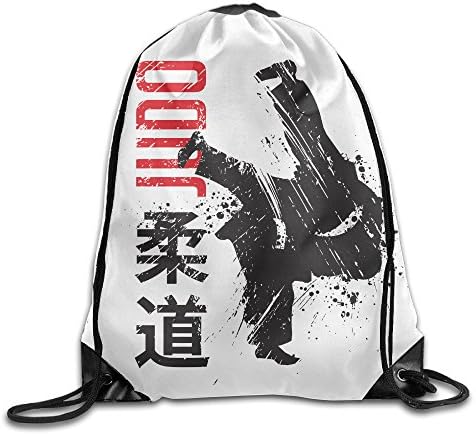 Teen Young Girls &amp; Boys Judo Lightweight Removable Waterproof String School Teamsport Formation Pocket Gymbag Gym Drawstring Bags Sackpack Use