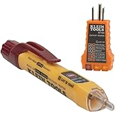 Klein Tools NCVT2PKIT Non-Contact Voltage Tester with Outlet Tester, 12-48V AC or 48 - 1000V AC Dual Range for Broad Applicat