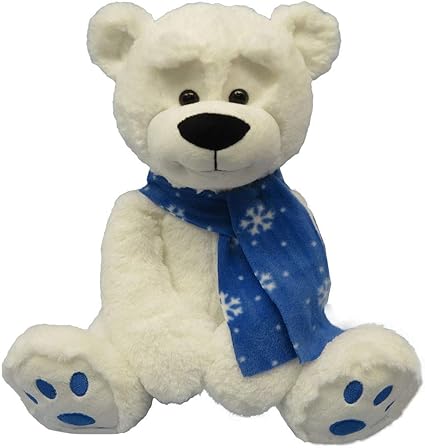 teddy bear with blue ribbon
