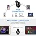 Mpow EM6 Single Mini Bluetooth Earbud, V4.1 Wireless Earbud with Mic, Invisible Headphone with 6 Hour Playtime, Car Bluetooth Headset for iPhone Android Smart Phones (Two Chargers)