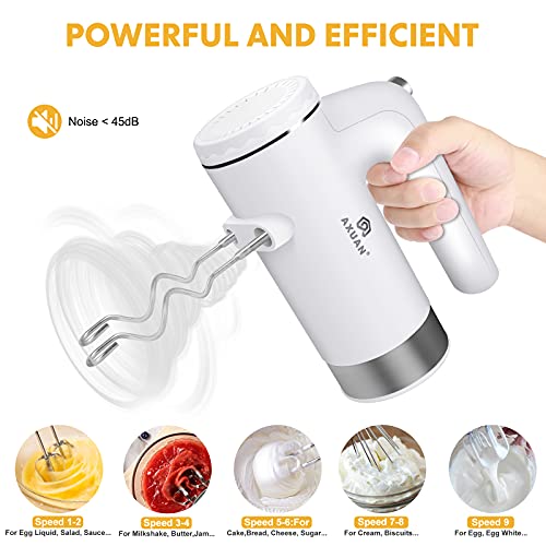 Hand Mixer Electric AXUAN 400W Power 9 Speed Handheld Kitchen Mixers