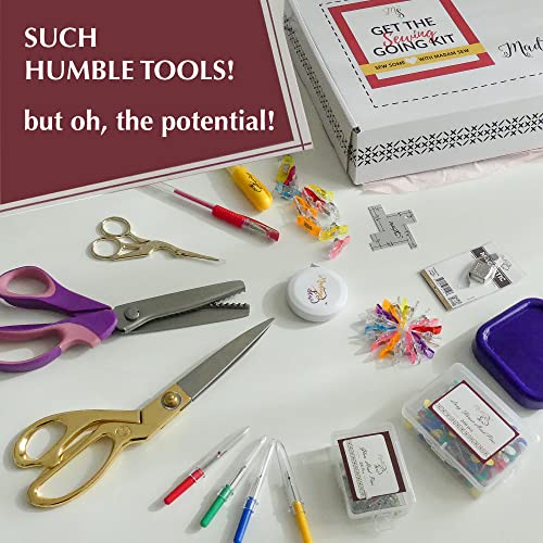 Madam Sew Get The Sewing Going Kit, 13 Piece Sewing Supplies and