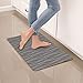 Simple Being Anti Fatigue Kitchen Floor Mat, Comfort Heavy Duty Standing Mats, Ergonomic Non-Toxic Waterproof PVC Non Slip Washable for Indoor Outdoor Home Office (Grey Geometric)