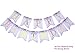 Keira Prince Happy Birthday Banner, Multicolored Sprinkles & Gold Foil Letters (White and Rainbow)