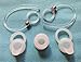 Set 2 Earhooks 1 Small 1 Medium 1 Large Eargels for Motorola Elite Flip HZ720 HX550 H19txt H19 H17txt H17 H525 H520 Boom 89605N Bluetooth Wireless Headset Ear Hooks Loops Clips Ear Gel Bud Tip Earbud Gels Eargels Earbuds Buds Tips Eartips Earhooks Earloops Earclips