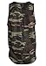 Pitbull Gym DRI-FIT Hemed Workout Cut Tank Top (LARGE, Camo)