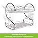 WORTOOL Dish Drying Rack 2 Tier Dish Rack and Drain Board, 21 inch ‘S’ Shape Double Draining Tray Design Effectively Prevent Cross-Contamination.