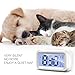 Alarm Clock Digital Large LCD Display Battery Operated Modern Portable Morning Sensor Smart Snooze Back-Light Multi-Function Clock Time Date Month Temperature for Office Bedroom Dormitory (White)