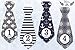 Nautical Baby Boy Monthly Milestone Tie Stickers for First Year 12 Pcs. Set Newborn Months No Glare Photo Props Necktie Onesie Stickers, Registry Shower Gift & Scrapbook Photo Memory Keepsake