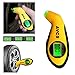 Digital Tire Pressure Gauge Car Truck Mountain Bike 150 Psi Ergonomic Design Yellow Black