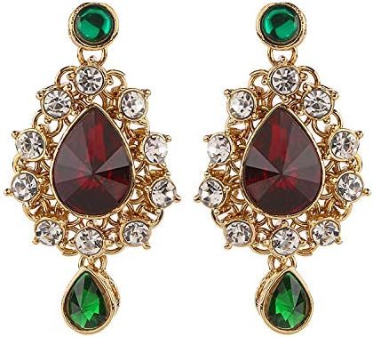 Ayat Bollywood Indian Style Drop Dangle Ethnic Traditional Wedding Party Wear Earrings Jewelry for Women/Her