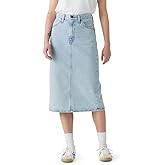 Levi's Womens High-Rise Slit Skirt