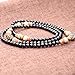 AmorWing Natural Obsidian and Lotus Seed Buddhist Prayer Beads Tibetan Mala Necklace Bracelet