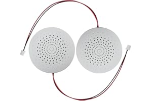 JRGKJCP Speaker, 8R/ 2W Loudspeaker Horn Stereo Amplifier DIY Accessory, Diameter: 70MM/2.8inch; Width :70mm/ 2.8inch；Height: 20MM/ 0.79inch; Weight:70G with 15CM Terminal Wire. (2Pack)