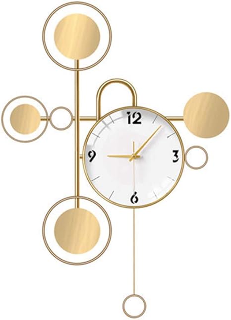 Amazon Co Jp リビングルームの家の時計の壁時計壁に取り付けられた人格ライト高級装飾アート壁時計 ホーム キッチン