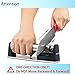ColorLifeOfficial Professional Knife sharpener for for Straight and Serrated Knives, 2 Stage Tungsten Steel with Ceramic Rod Sharpening Wheel System, Non-slip Base, Black.