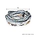 Bohemian Crystal Colorful Stretch Bead Multilayer Bracelets for Women of MengPa (Blue) G3207A