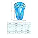 Huluwa Swim Ring Portable Inflatable Pool Floats Neck Float Life Vest Swimming Lap for Adult and Kids, M, Blue