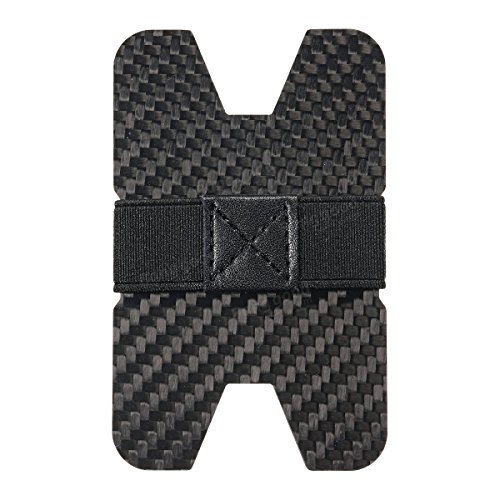 Tle - Travel Supplies - Men Slim Wallet Carbon Fiber Blocking Minimalist Credit Card Case Holder Wallet Fibre Pocketbook Holder Manpower - 1PCs