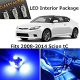 Classy Autos Scion tC BLUE Interior LED Package (7 Pieces)