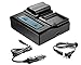 SR LP-E6 LP-E6N Dual Channel Digital Charger with LCD Display for Canon EOS 5D, 5DS, 5DS R, 6D, 7D, 7DS, 60D, 60D, 70D Camera