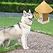 CY Ultrasonic Outdoor Dog Bark Controller Anti Barking House No Barking Household Training Tool Device in Birdhouse Shape (Yellow)