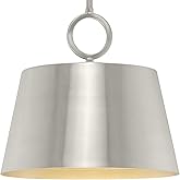Progress Lighting Parkhurst Collection 12.37 in. 1-Light Brushed Nickel Pendant